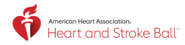 American Heart Association Heart and Stroke Ball Logo